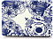 Чехол накладка пластиковая i-Blason для Macbook Retina 13 blue line flower