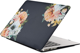 Чехол накладка пластиковая i-Blason для Macbook Air 13 (flowers)