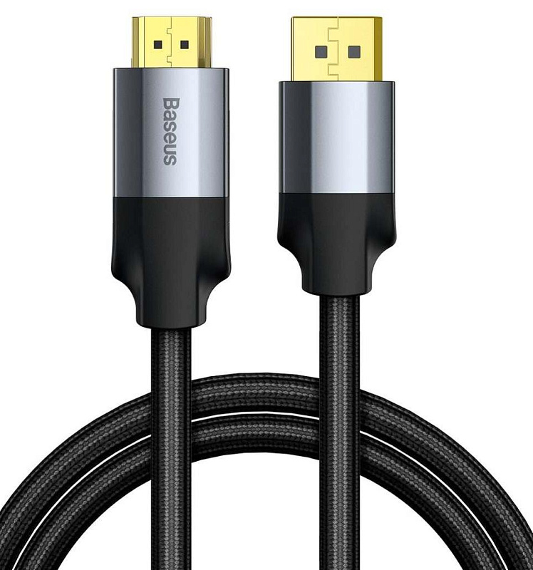 фото Кабель Baseus Enjoyment Series (CAKSX-I0G) DisplayPort/HDMI 2m (Dark Grey)