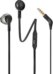 Проводная гарнитура JBL T205 , 16 Om , 98 dB , черный