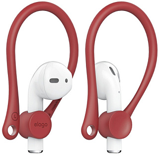Крепление Elago EARHOOK для наушников Airpods, Red