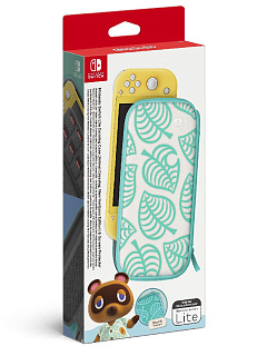 Чехол в стиле Animal Crossing: New Horizons и защитная плёнка для Nintendo Switch