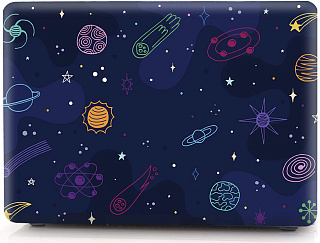Чехол накладка пластиковая i-Blason для Macbook Air 13 new (2018) A1932  Cartoon space