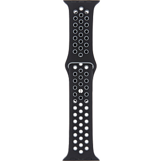 Ремешок ACTION для Apple Watch 42mm&44mm, силикон, чёр./т.сер