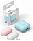 Чехол Elago Silicone DUO Pastel Blue для AirPods с крышками Pink и White