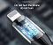 Кабель Baseus Horizontal Data Cable(With An Indicator Lamp)USB For iP 2.4A 1m Black