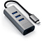 USB-концентратор Satechi Aluminum USB 3.0 Hub & Ethernet ST-TC2N1USB31AM (Space Gray)