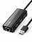 UGREEN. USB концентратор 4 в 1 (хаб), 3 x USB 3.0, RJ45 (20265)