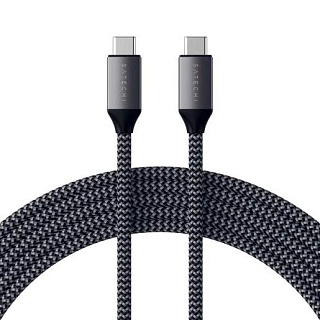 Кабель Satechi USB-C to USB-C, длина 2 м. Цвет: серый космос