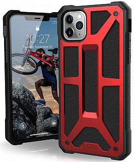 Защитный чехол UAG для iPhone 11 PRO MAX  серия Monarch цвет красный/111721119494/32/4