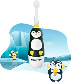Зубная щетка «Пингвиненок» Megaten Kids Sonic